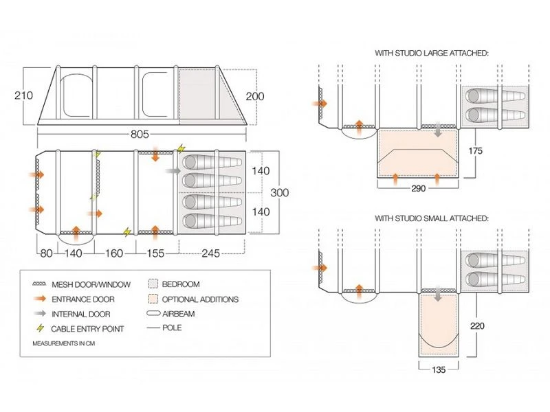 Vango Opblaasbare Tent Anantara IV Air TC 450XL 5 Vango Opblaasbare Tent Anantara IV Air TC 450XL - Afbeelding 3