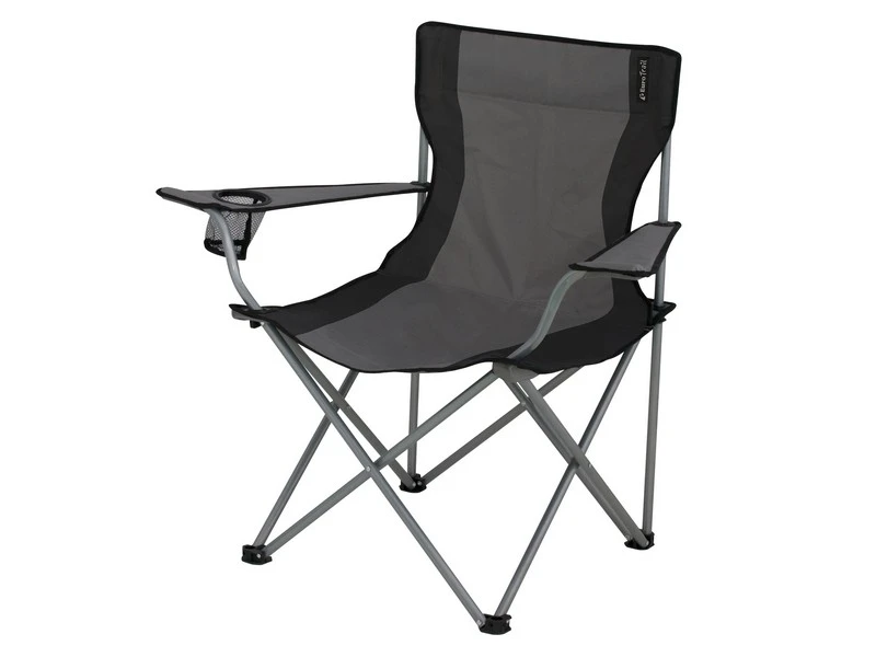 Eurotrail Vouwstoel Lausanne Staal Grijs-Zwart 3 Eurotrail Vouwstoel Lausanne Staal Grijs-Zwart