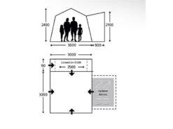 Kampa Opblaasbare Camper-bus Tent Cross Air Tc -Buitenkampeer Winkel 41 3 kampa opblaasbare camper bus tent cross air tc afmeting 9120001999
