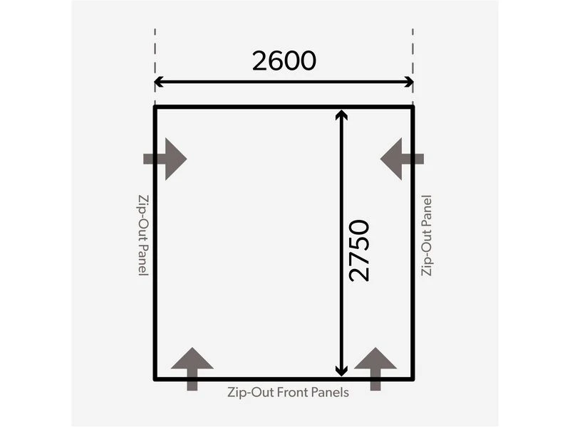 Kampa Dometic Opblaasbare Voortent Club Air Pro 260 M 4 Kampa Dometic Opblaasbare Voortent Club Air Pro 260 M - Afbeelding 2