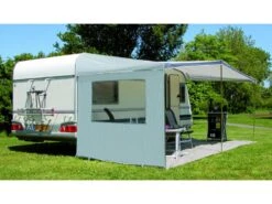 Eurotrail Universele Zijwand Voor Caravan-en Voortent Luifel 200 Cm. Met Raam