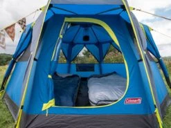 Coleman Familie Tent Octago Blue-lime -Buitenkampeer Winkel 65 3 coleman familie tent octago blue lime 2000035194