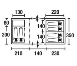 High Peak Porto 6 -Buitenkampeer Winkel high peak koepeltent porto 6 plattegrond 12240 2