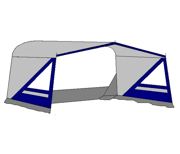 Te Velde Luifel Tarik 220 Cm Blauw 3 Te Velde Luifel Tarik 220 Cm Blauw